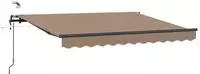 vidaXL Ausziehbare Markise Taupe 600 x 300 cm Polyester