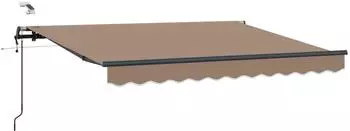 vidaXL Ausziehbare Markise taupe 600&times;300cm Polyester (3426494)