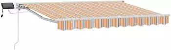 vidaXL Manueller Markisenrahmen mit LEDs 3,5x2,5m (3420601)