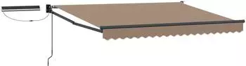vidaXL Elektrische Ausziehmarkise taupe 3,5x2m