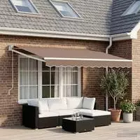 vidaXL Elektrische ausziehbare Markise Taupe
