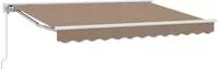 vidaXL Manuell einziehbare Markise Taupe 5 x 3 m
