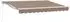vidaXL Einziehbare Markise manuell, taupe, 5x3m (3426389)