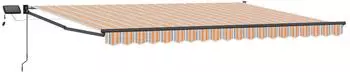 vidaXL Einziehbare Markise manuell mit LEDs 4,5x3m (3419484)