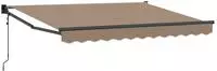 vidaXL Ausziehbare Markise Taupe 3,5 x 2 m Polyester und Metall