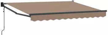 vidaXL Ausziehbare Markise taupe 3,5x2m Polyester/Metall (3425699)