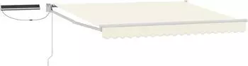 vidaXL Elektrische Ausziehmarkise Creme/Weiß 3,5x2,5m (3419950)