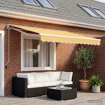 vidaXL Elektrische ausziehbare Markise sand 4x3m (3426100)