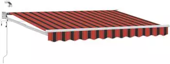vidaXL Elektrische Ausziehmarkise 3x2,5m orange/braun (3419592)