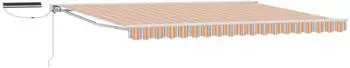 vidaXL Elektrische ausziehbare Markise blau/orange/wei&szlig; 5x3m (3421893)