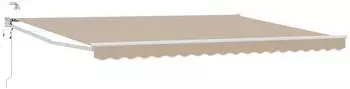 vidaXL Elektrische Ausziehmarkise beige 4x3m (3419639)