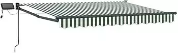 vidaXL Manuelle Gelenkarmmarkise mit LEDs 3x2,5m (3419435)