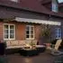 vidaXL Markise manuell, creme, 3,5x2,5m, Polyester PU, anthrazit, LED
