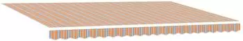 vidaXL Ausziehbare Markise mehrfarbig 500x300cm, 165cm Ausfall