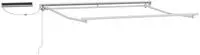 vidaXL Solar Electric Awning Frame 3 x 2.5 m Wei&szlig;