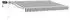 vidaXL Markisenrahmen manuell mit LED-Beleuchtung anthrazit/weiß 2,5x2m (3420503)