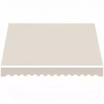 Outsunny Markisenbespannung 3,5x2,5m Polyester UPF 50+ wasserabweisend cremewei&szlig;