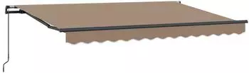 vidaXL Einziehbare Markise taupe 3,5x2m Stoff (3425753)