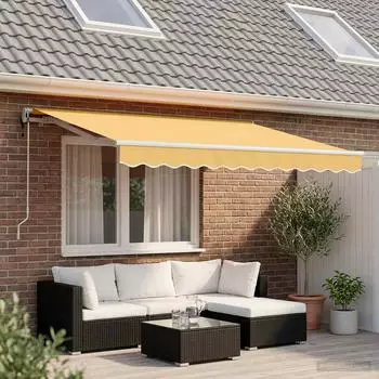 vidaXL Ausziehbare Markise sand 500x300cm Stoff und Aluminium