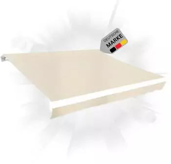 Deluke Markisenstoff mit Volant, wasserabweisend, creme, 350x250cm (DVX77-42)