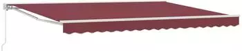 vidaXL Manuell einziehbare Markise bordeauxrot 4x3m (3420254)