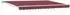 vidaXL Manuell einziehbare Markise bordeauxrot 4x3m (3420254)