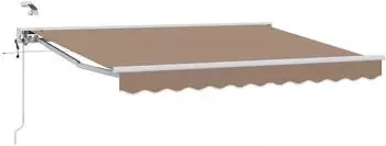 vidaXL Elektrische Ausziehmarkise taupe 5x3m (3426407)