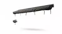 Jet-Line | Markisen Abdeckplane | Abdeckung 5 m breit | schwarz | 'Wetter und...