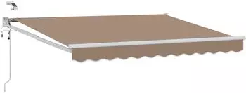 vidaXL Elektrische ausziehbare Markise, taupe (3425708)