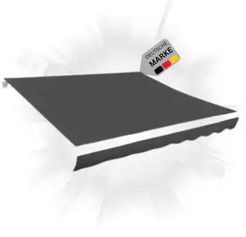 Deluke Markisenbespannung mit Volant anthrazit 600x300cm (DVX77-09)