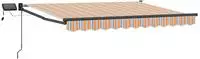 vidaXL Manuelle Gelenkarmmarkise mit LEDs 3,5 x 2,5 m