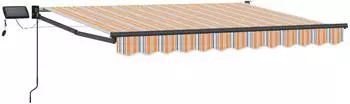 vidaXL Gelenkarmmarkise manuell mit LEDs 3,5x2,5m (3419446)
