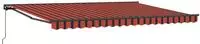 vidaXL Manuell einziehbare Markise Orange, Schwarz und Gelb 4 &times; 3,5 m