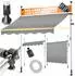 Kesser Klemmmarkise mit Handkurbel & LED-Lichterkette 150x180cm (33407_mfn)
