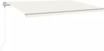 vidaXL Markise, automatisch einziehbar, 500x300cm, creme (3068947)