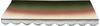 Angerer Freizeitmöbel Klemmmarkise, grün/rot/gelb, Ausfall: 150 cm, versch. Breiten