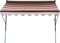 Angerer Freizeitm&ouml;bel Klemmmarkise rot/beige, Ausfall: 150 cm, versch. Breiten