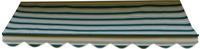 Angerer Freizeitm&ouml;bel Klemmmarkise gr&uuml;n/beige, Ausfall: 150 cm, versch. Breiten