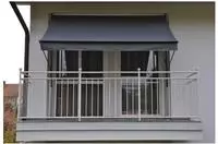 Angerer Freizeitm&ouml;bel Klemmmarkise grau, Ausfall: 150 cm, versch. Breiten