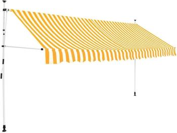 vidaXL 400 cm gelb-weiß