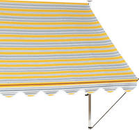 Angerer Freizeitm&ouml;bel Klemmmarkise orange-braun, Ausfall: 150 cm, versch. Breiten