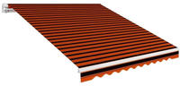 vidaXL Markisenbespannung Canvas Orange & Braun 3,5x2,5 m