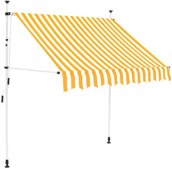 vidaXL Einziehbare Markise 150 cm gelb/weiß gestreift (43231)