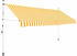 vidaXL Einziehbare Markise 350 cm gelb/weiß gestreift (43235)