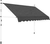 vidaXL Einziehbare Markise Handbetrieben 250 cm Anthrazit