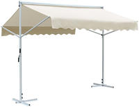 vidaXL Freistehende Markise 3x3 m Creme