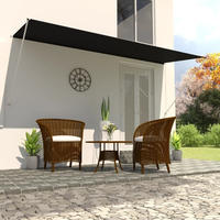 vidaXL Einziehbare Markise 400&times;150 cm Anthrazit
