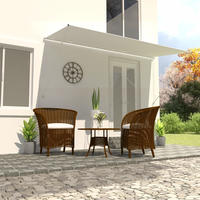 vidaXL Einziehbare Markise 400&times;150 cm Creme
