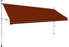 vidaXL Einziehbare Markise 400 cm orange/braun (145840)