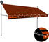 vidaXL Einziehbare Markise LED 350 cm orange braun (145881)
